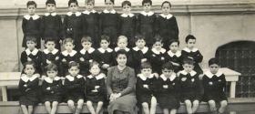 All boys classroom of the Jewish Cattaoui School