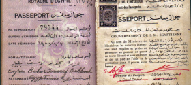 Egyptian Passport issued in August 1950 in Cairo